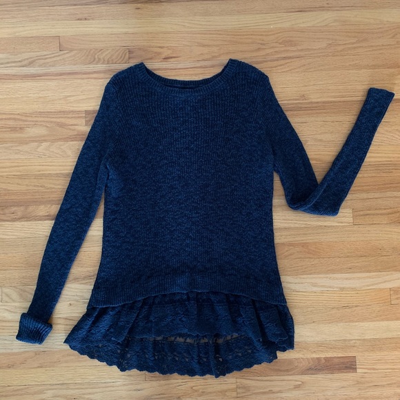 NAVY HOLLISTER SWEATER - Picture 1 of 7